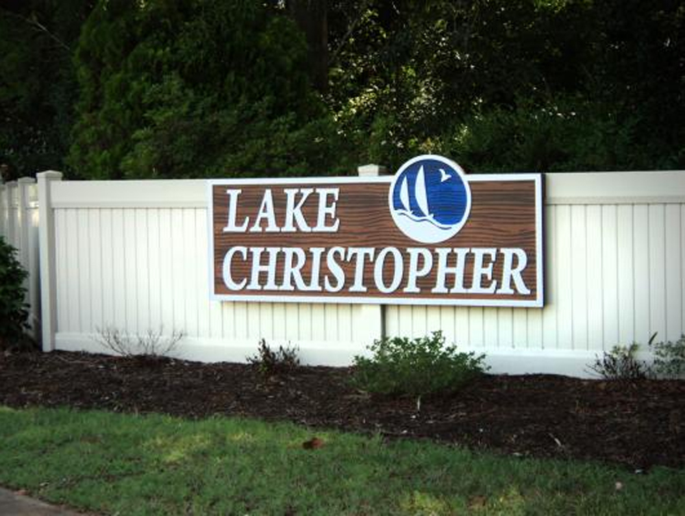 lake christopher custom signage the graphics shop virginia